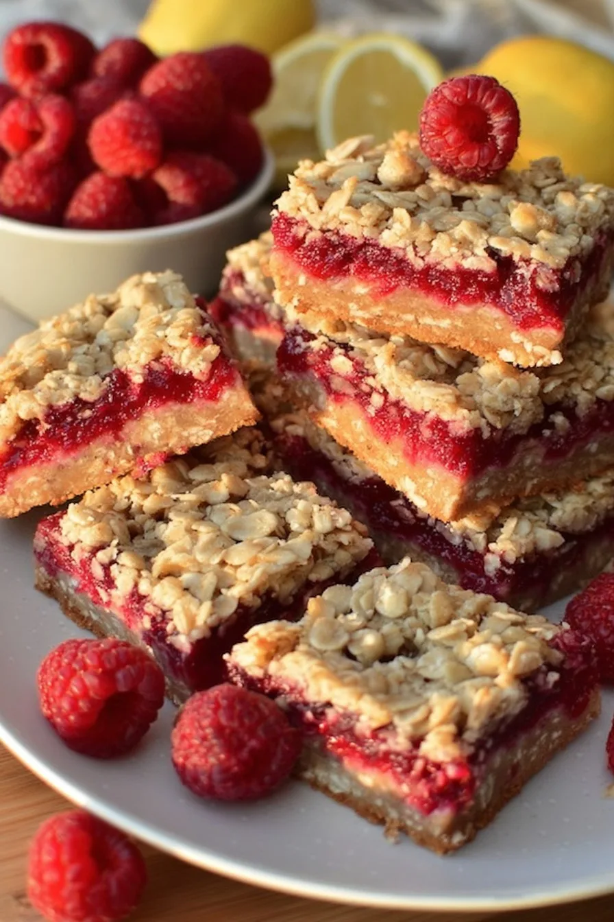Raspberry Oatmeal Bars