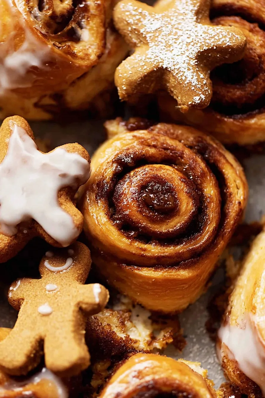 Ultra-Soft Gingerbread Cinnamon Rolls with Molasses Filling