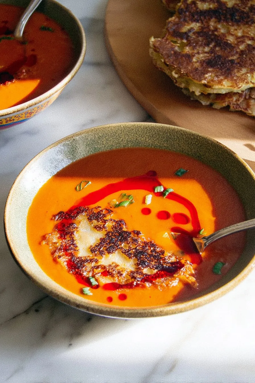 Caramelized Gochujang Tomato Soup