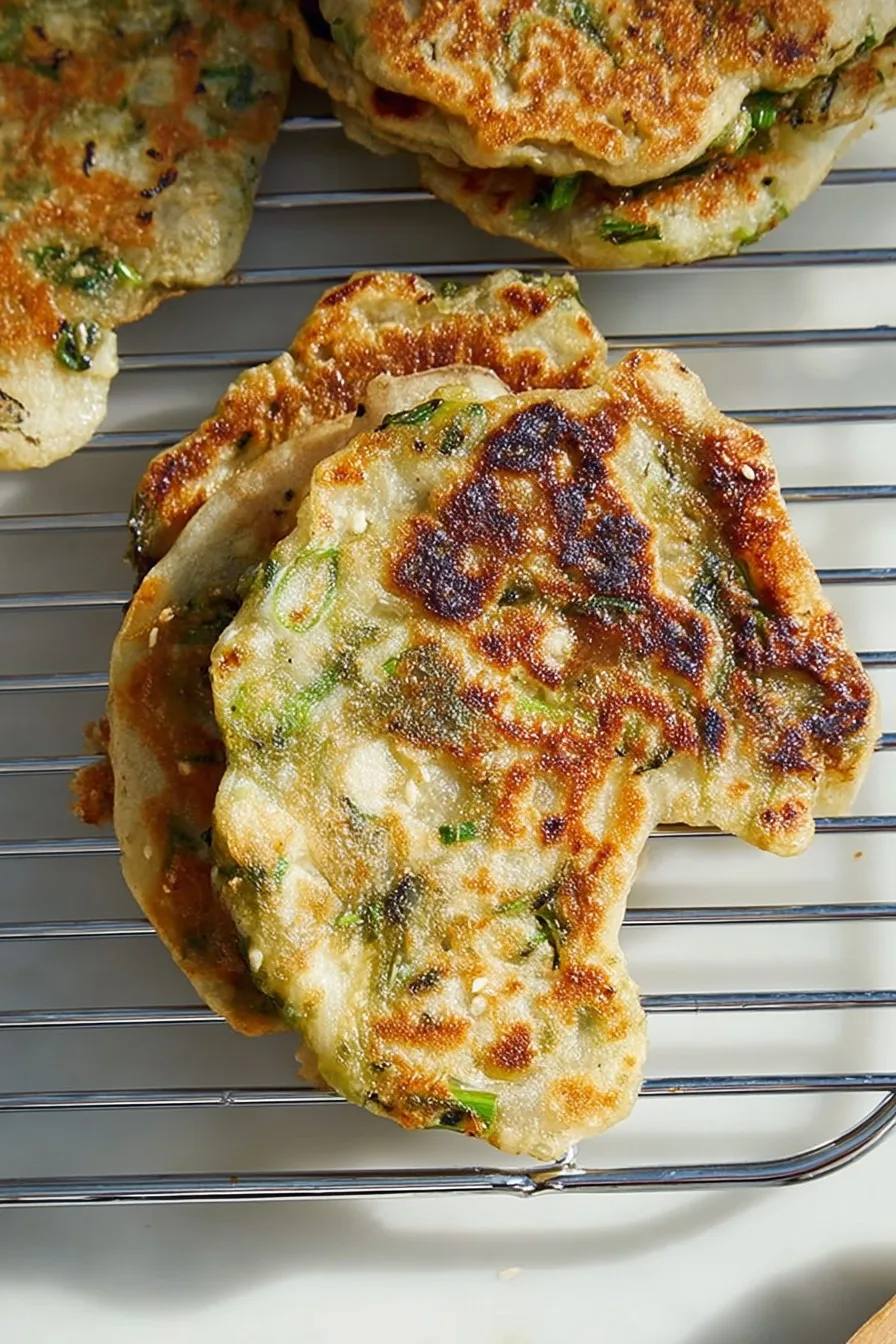 Cheesy Scallion Pancakes