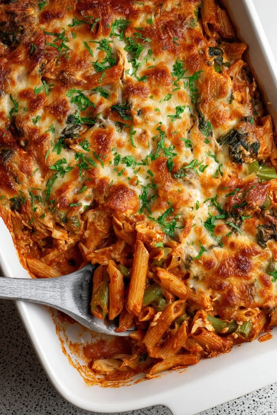 Chicken Pasta Bake (Creamy Tomato Style)