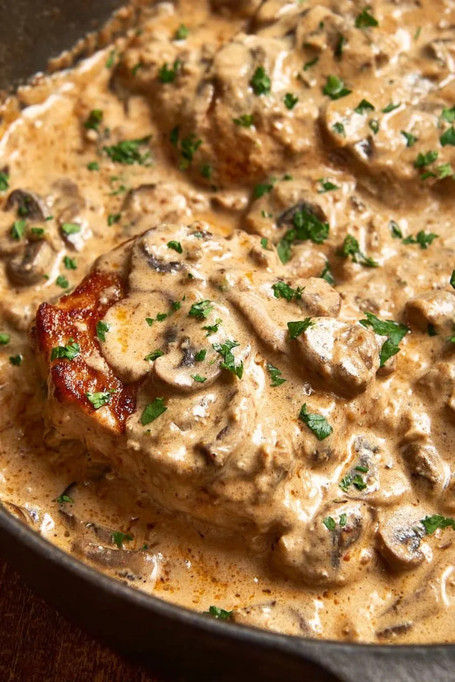 Cream of Mushroom Pork Chops