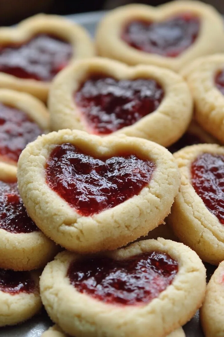 Heart Jam Cookies