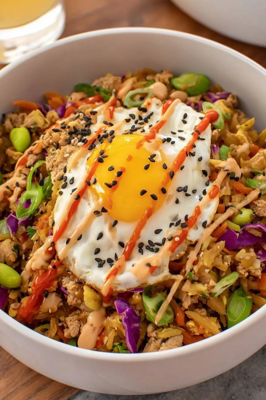 High Protein Egg Roll in a Bowl