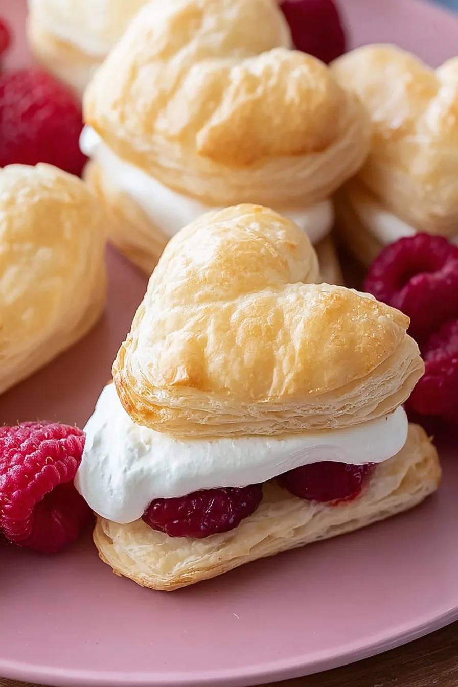 Puff Pastry Berry Hearts