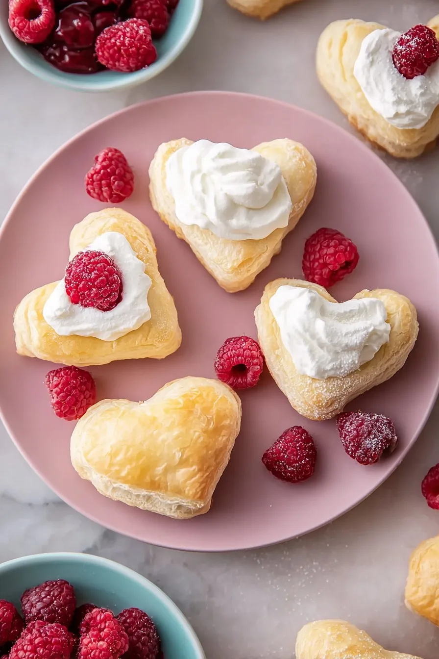 Puff Pastry Berry Hearts