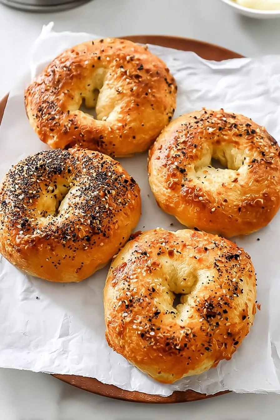 Simple 3 Ingredient Protein Bagels – Air Fryer Recipe
