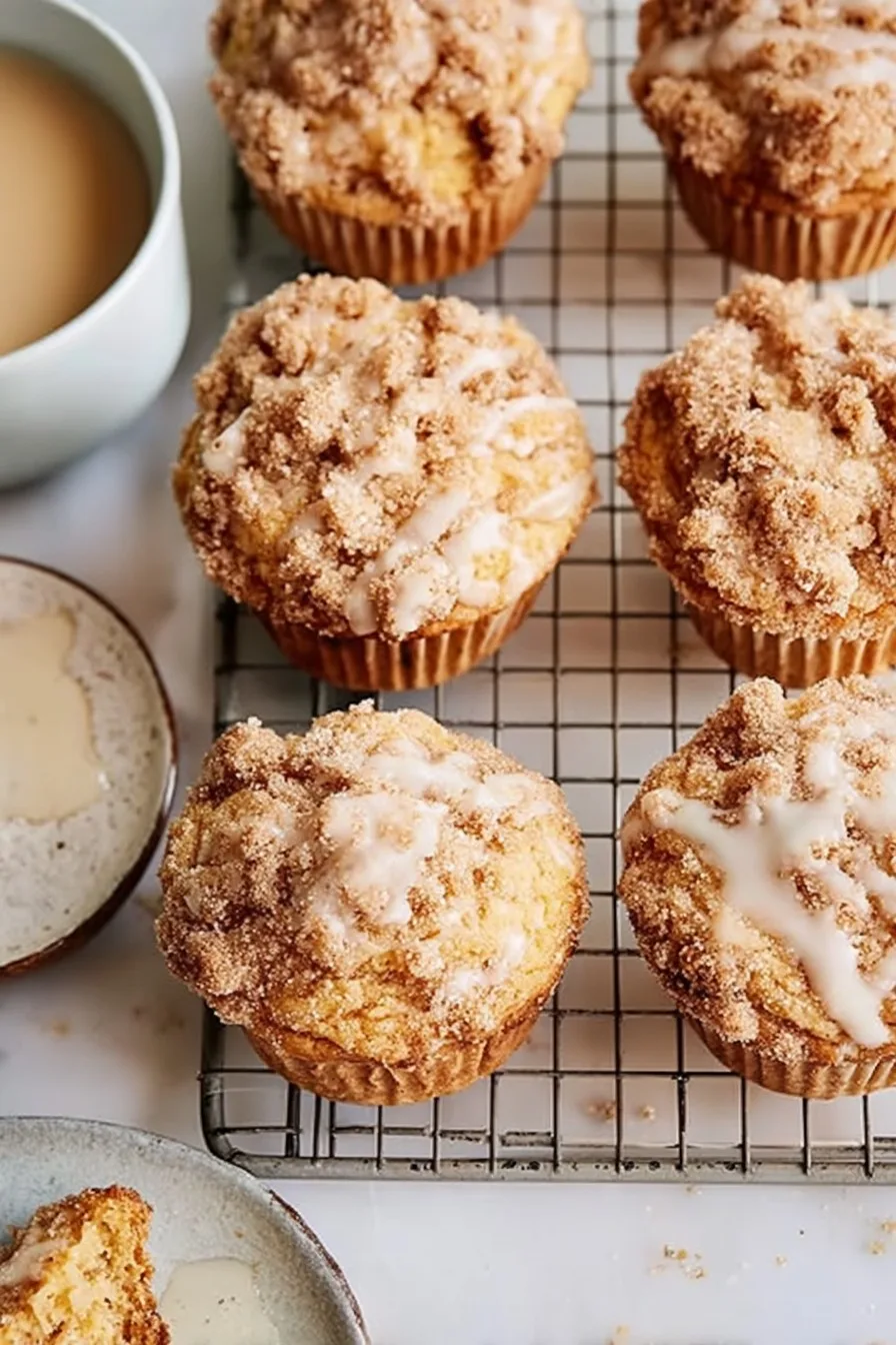 Sour Cream Coffee Cake Muffins (Bakery Style)