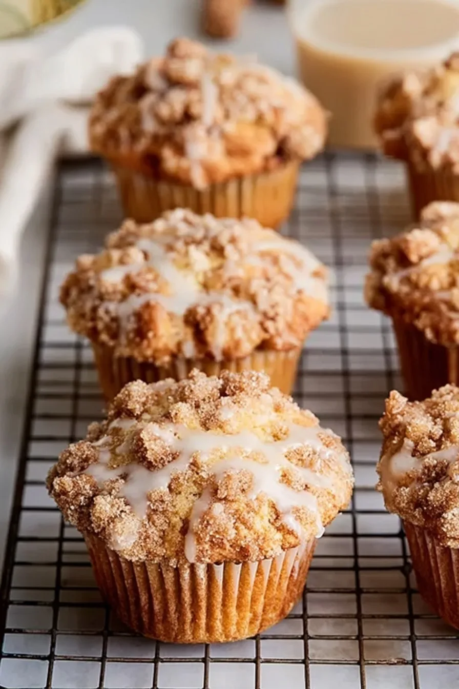 Sour Cream Coffee Cake Muffins (Bakery Style)