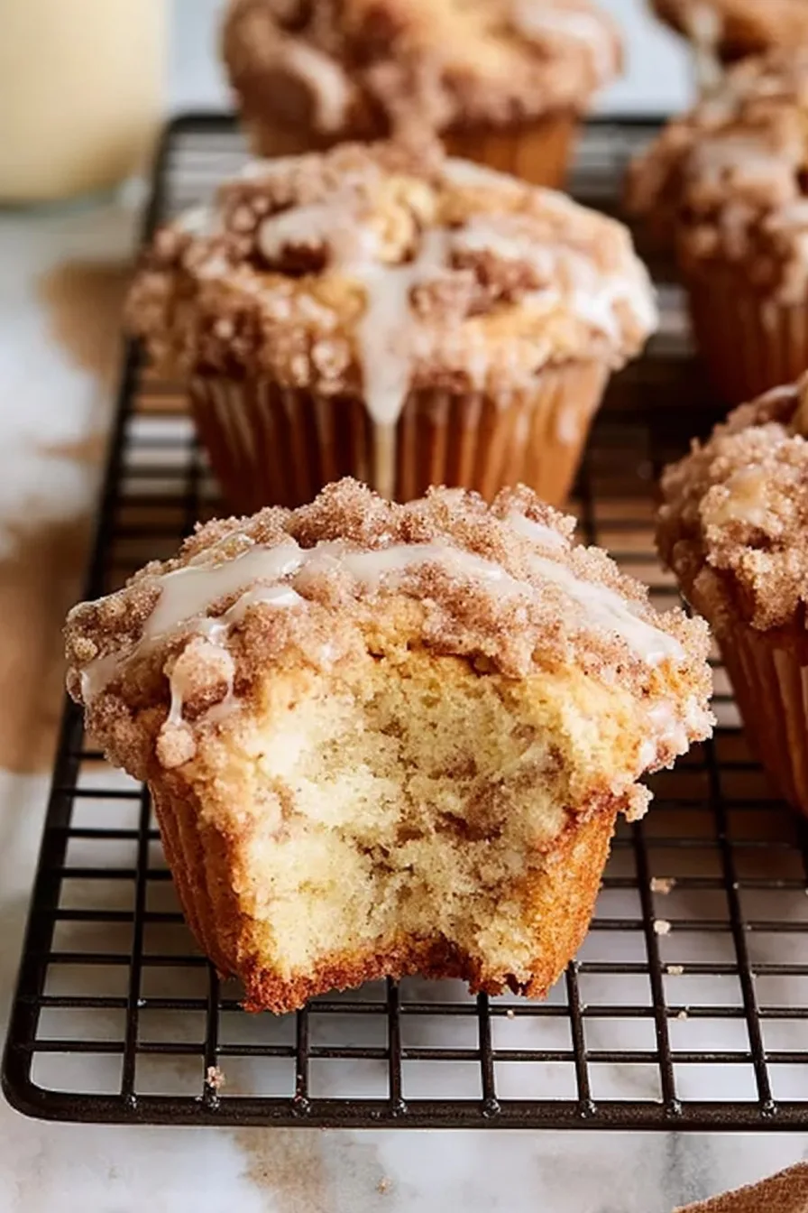 Sour Cream Coffee Cake Muffins (Bakery Style)