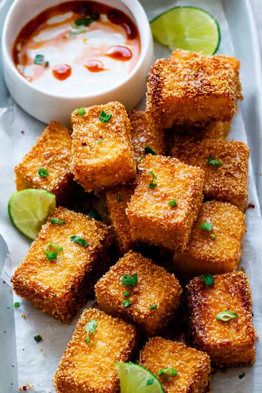 Super Crispy Fried Silken Tofu (Vegan)