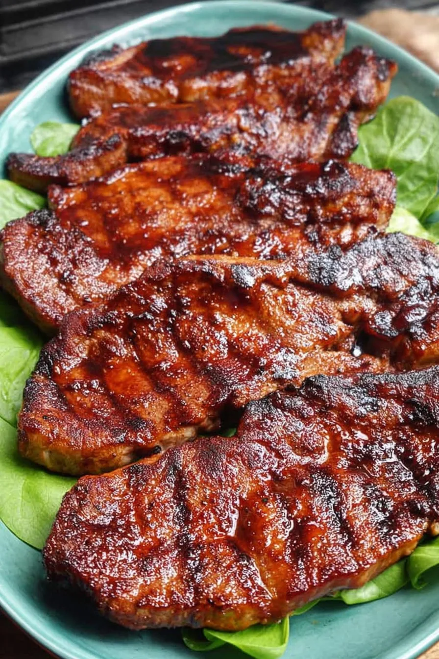 Barbecued Pork Steaks