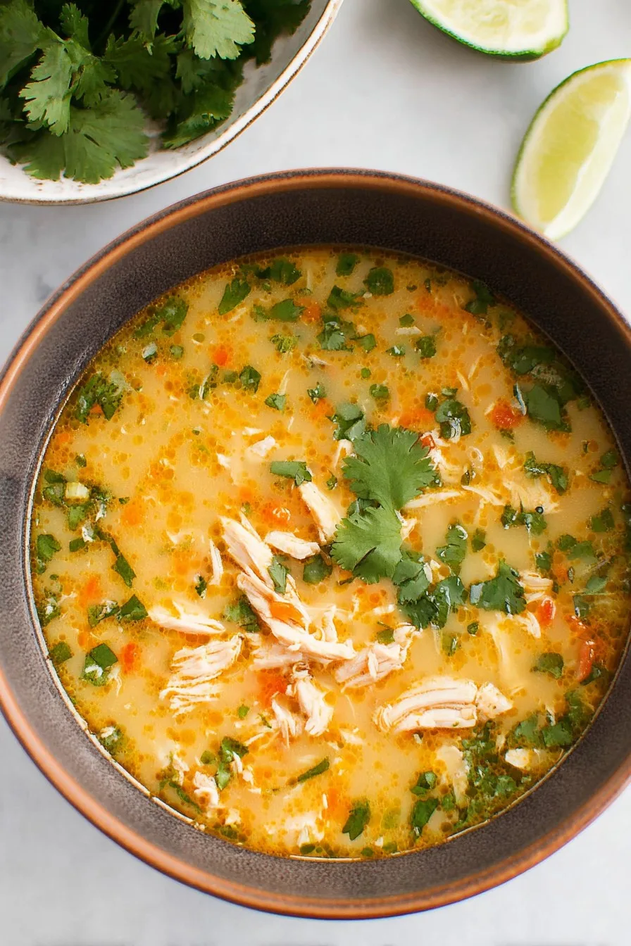 Coconut Cilantro Chicken Soup