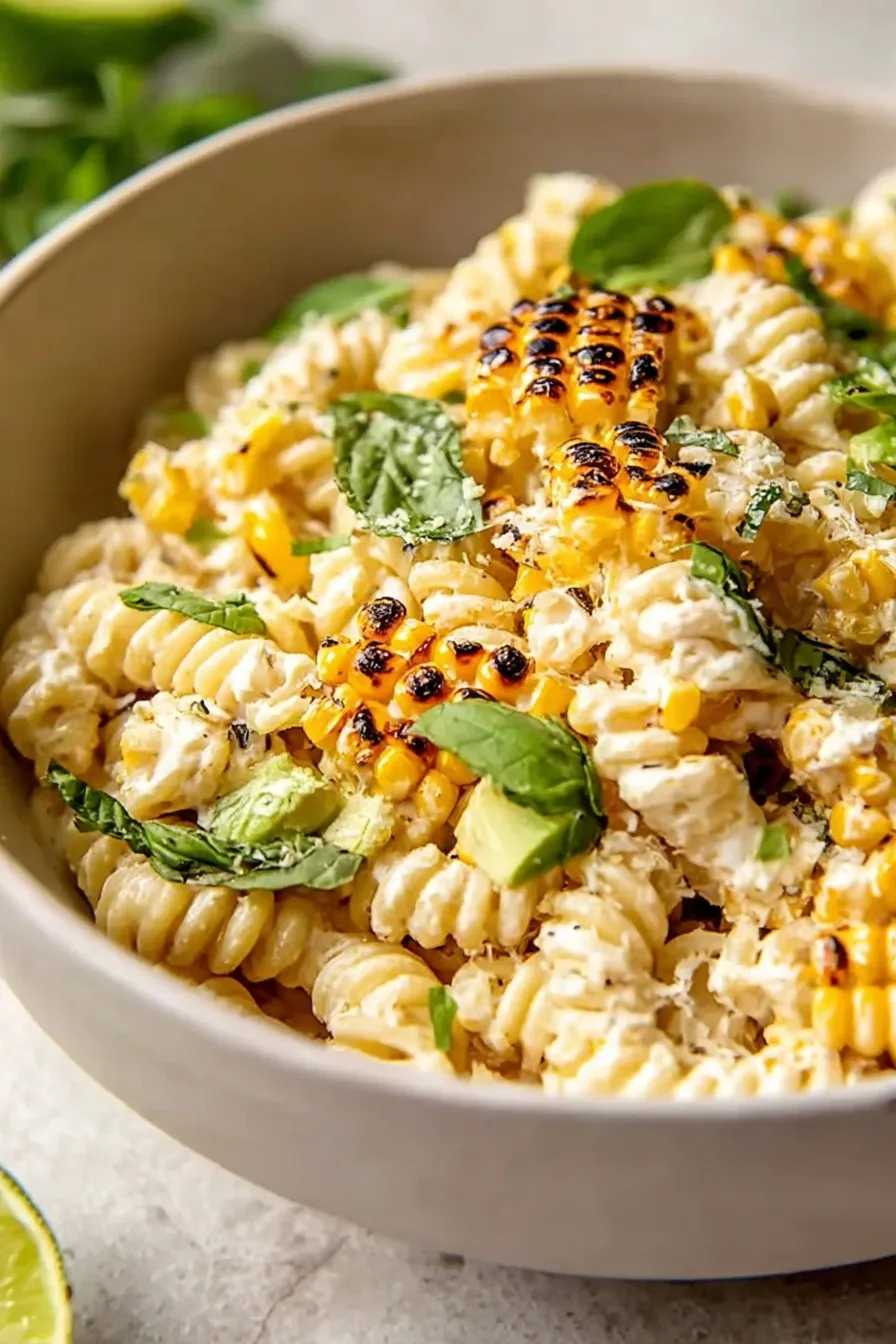 Creamy Street Corn Pasta Salad
