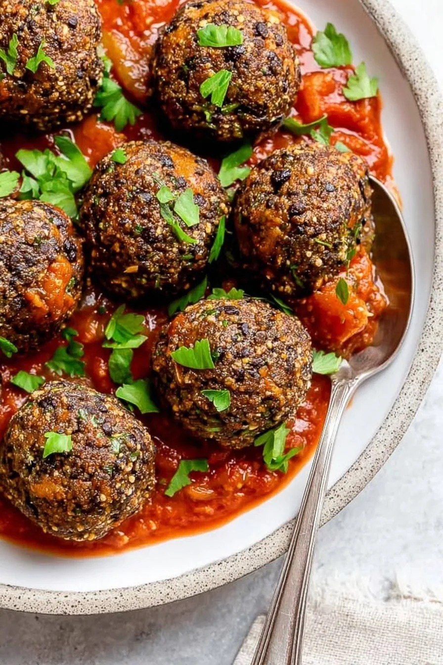 Easy Black Bean Meatballs