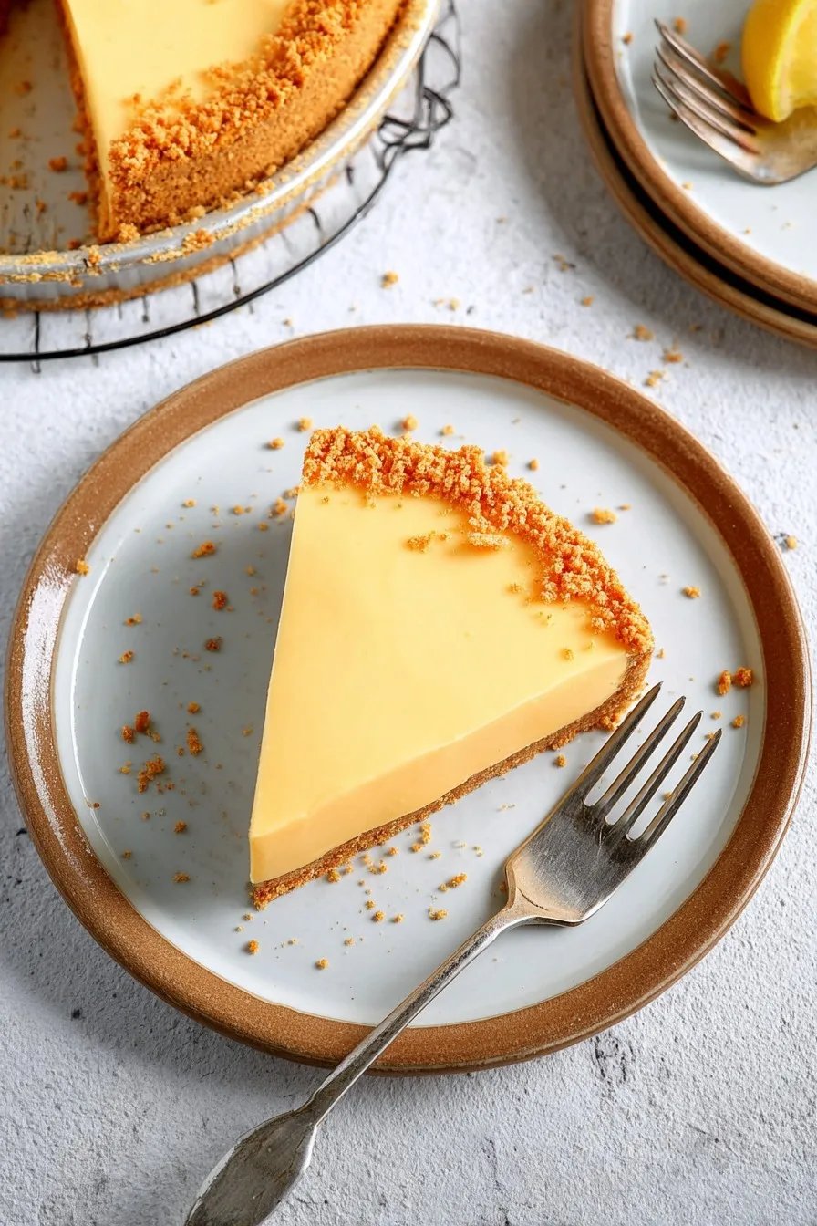 easy lemon pie with graham cracker crust