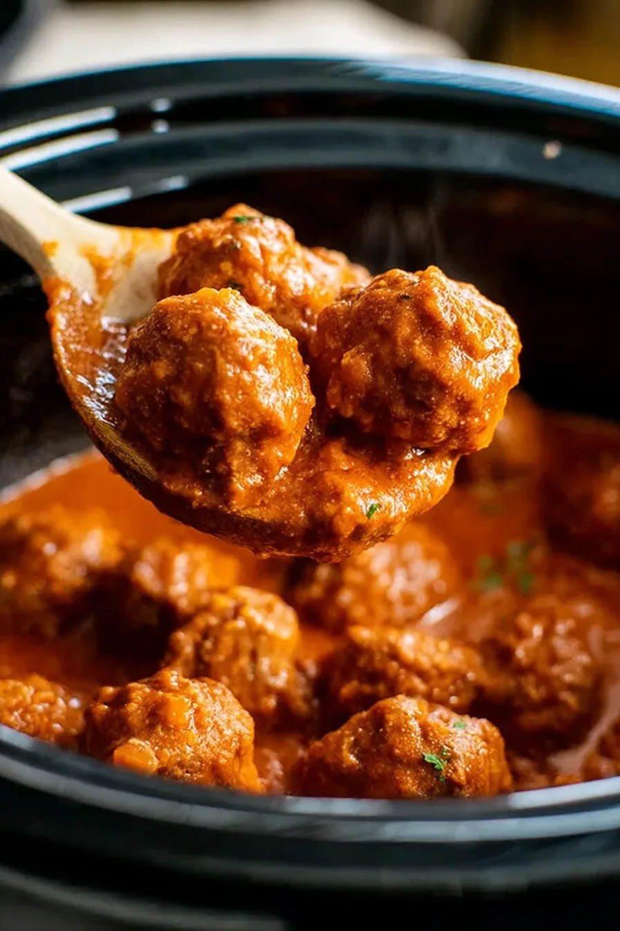 Frozen Meatballs in Crockpot