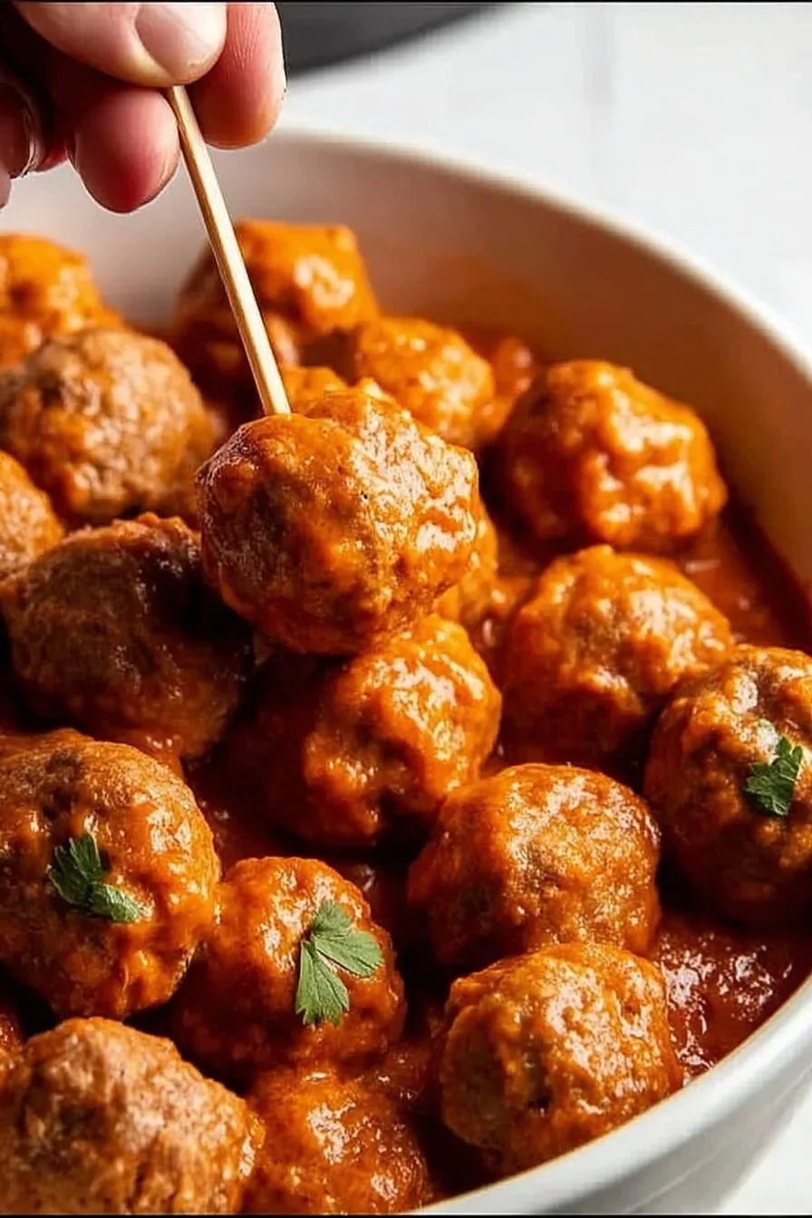 Frozen Meatballs in Crockpot