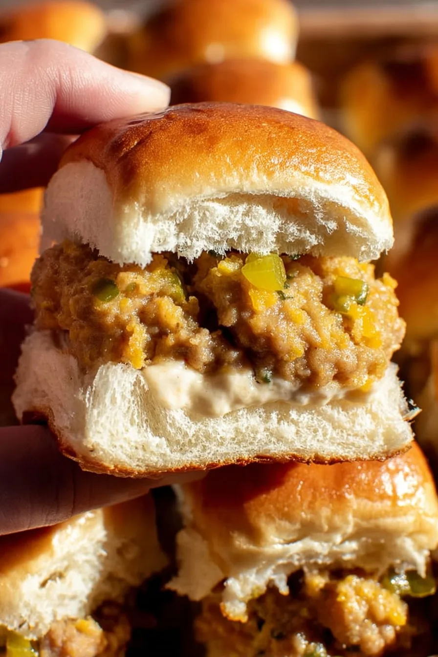 Jalapeño Popper Sausage Sliders with Garlic Parmesan Dip