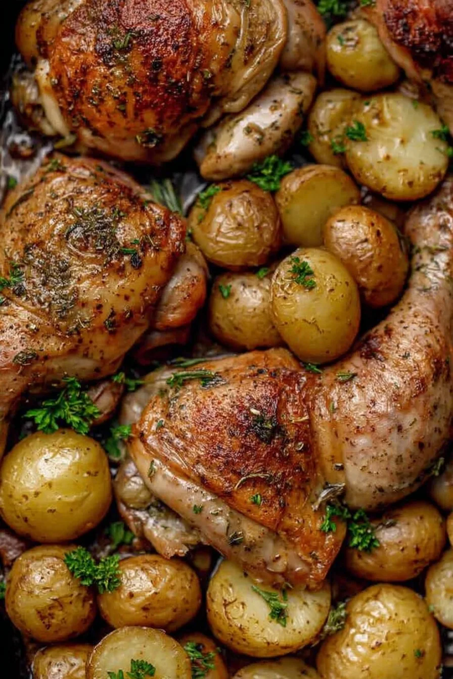 One Pan Chicken and Potatoes
