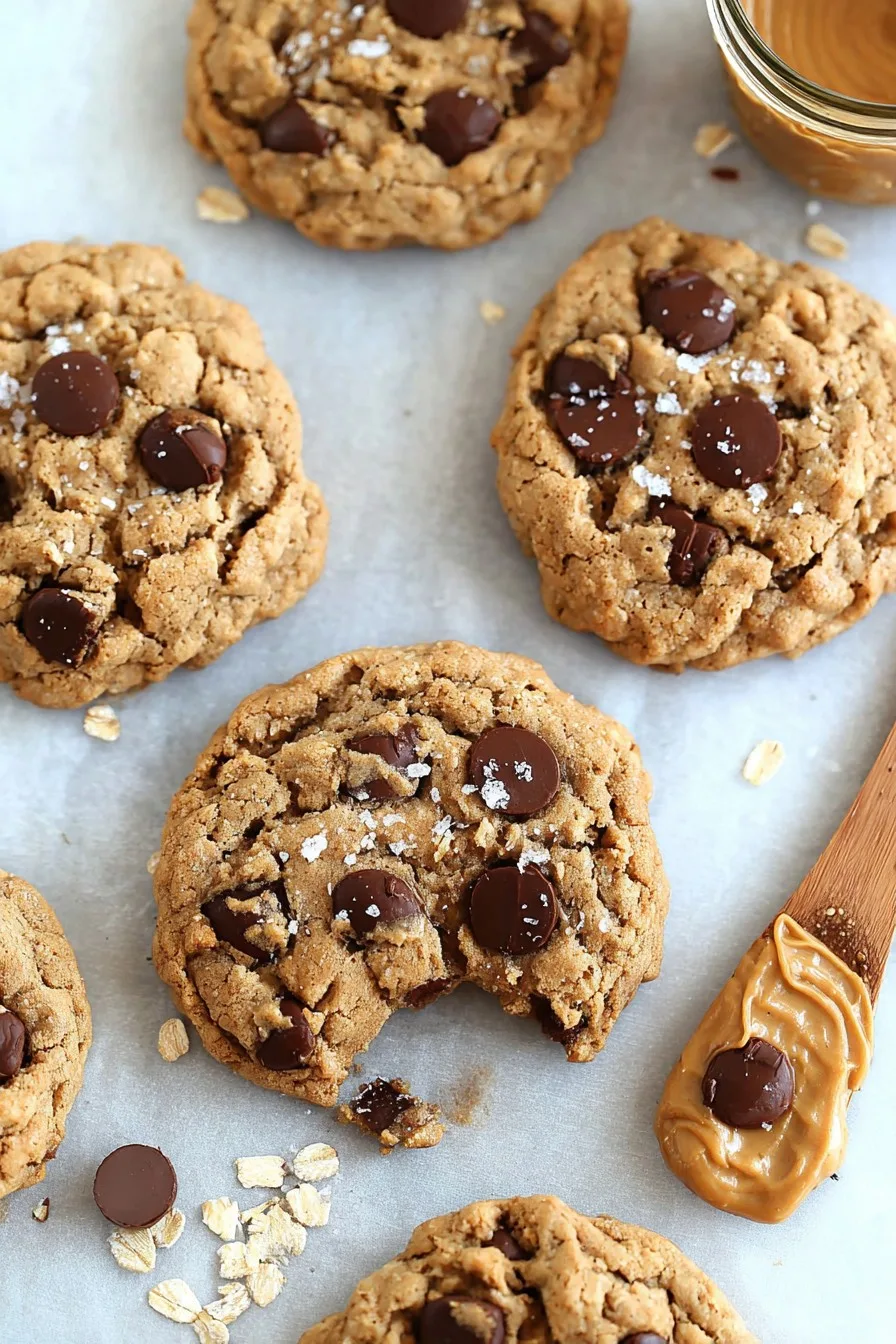 Peanut Butter Oatmeal Chocolate Chip Cookies