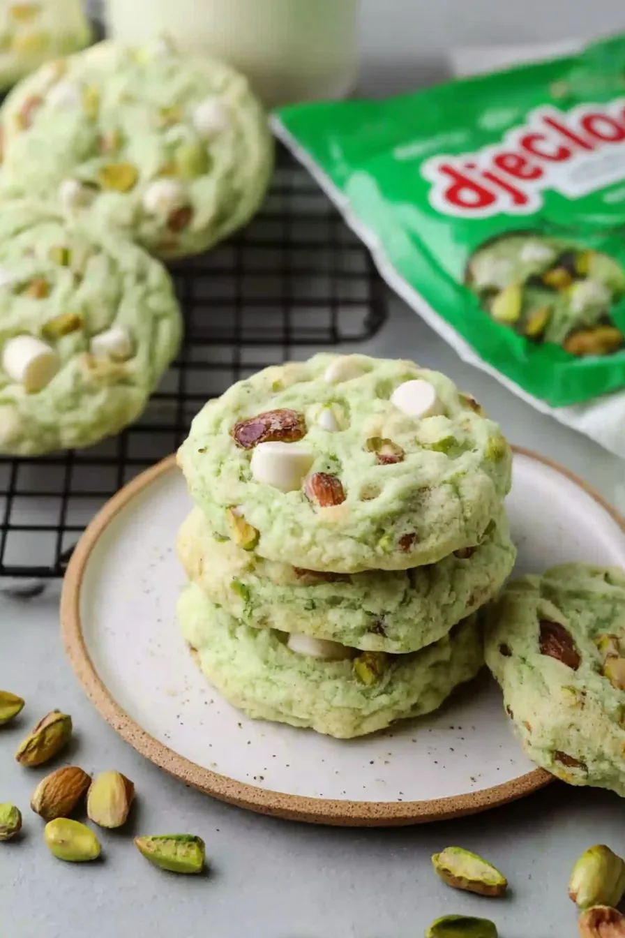 Pistachio Pudding Cookies