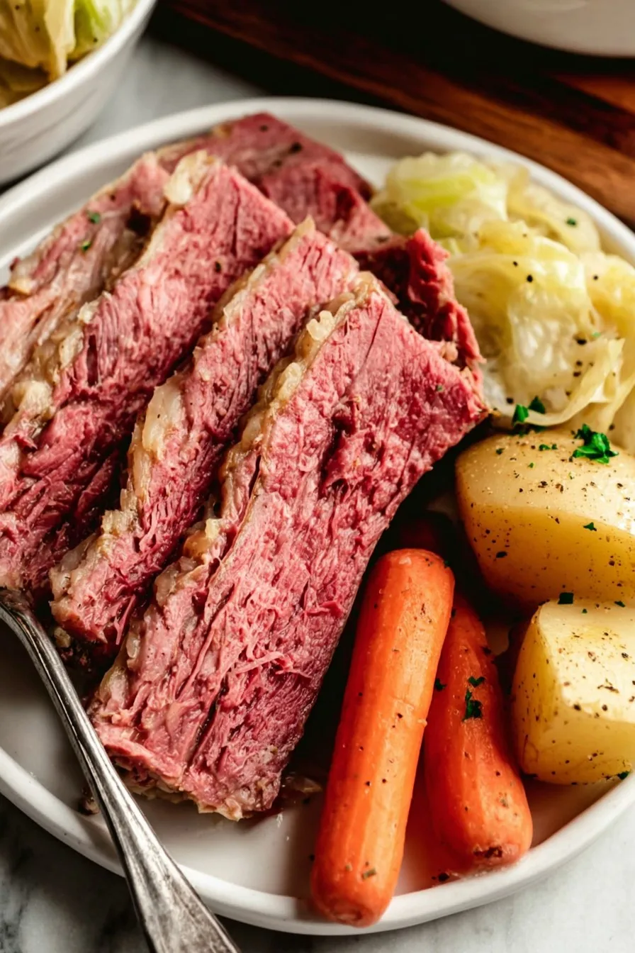 Slow Cooker Corned Beef and Cabbage Recipe
