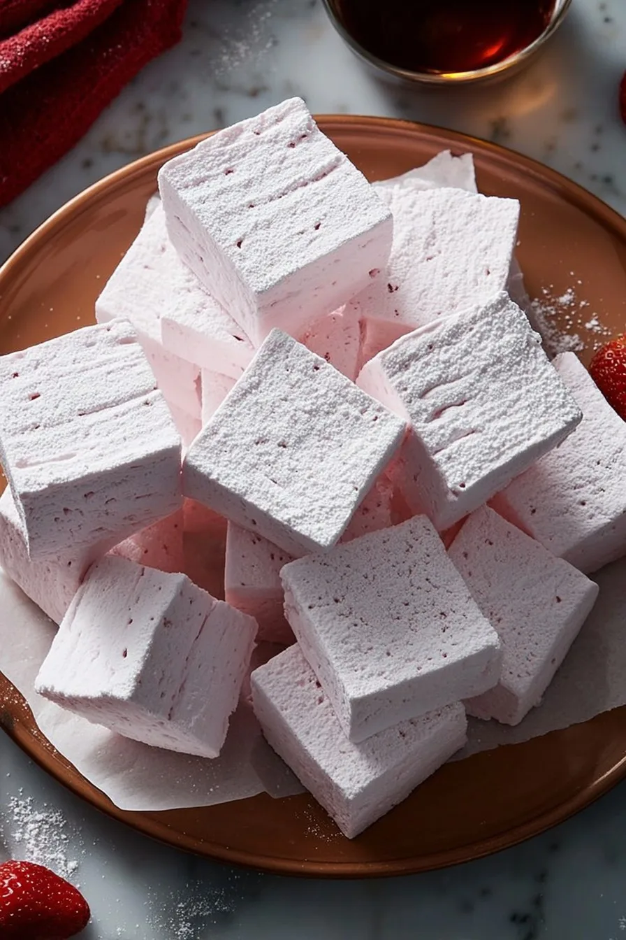 Strawberry Pink Marshmallows
