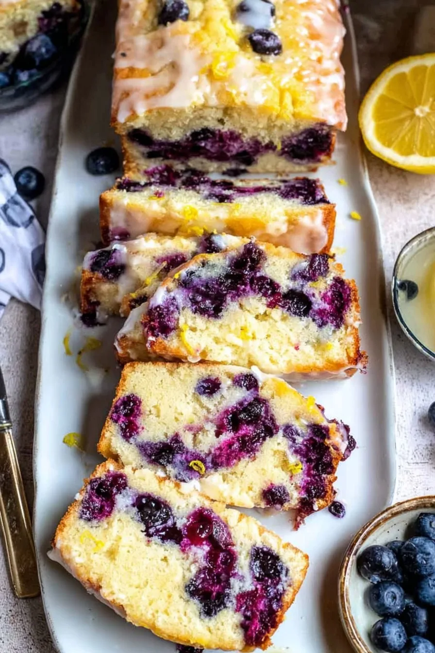 Easy Lemon Blueberry Breakfast Bread