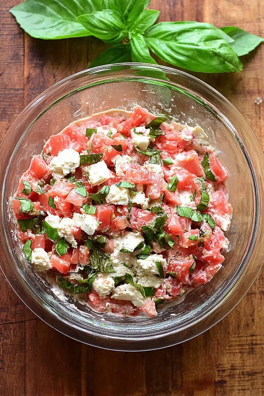 Red, White, & Basil Dip